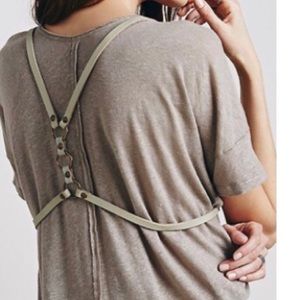 Free People Brand leather harness belt OS